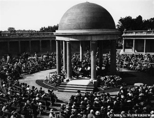 Eaton Park Bandstand being used 1920s