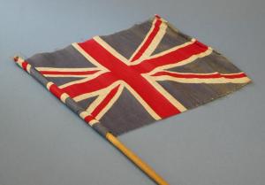 This flag is part of our collection and was waved by its donor during the opening of Eaton Park by the Prince of Wales in 1925.