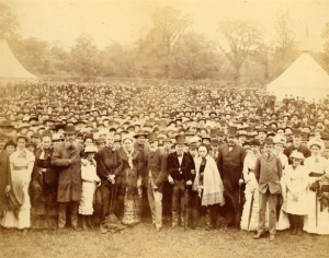 The Colman family and their employee's at a fete organised for a family celebration. 
